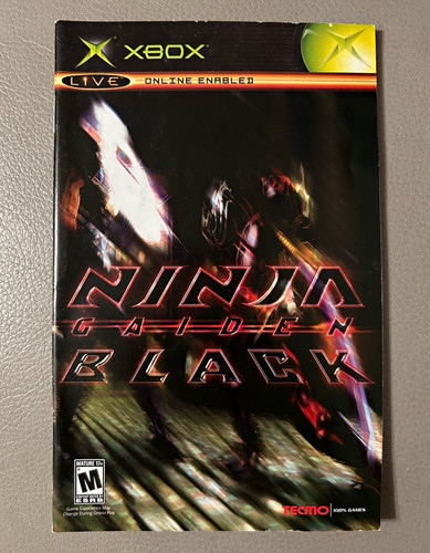Ninja gaiden manuale xbox - gaiden, nero